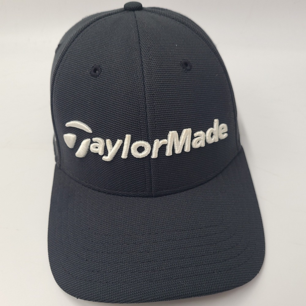 TaylorMade Hat Strapback Black White SLDR Tour Preferred Golf Polyester Casual
